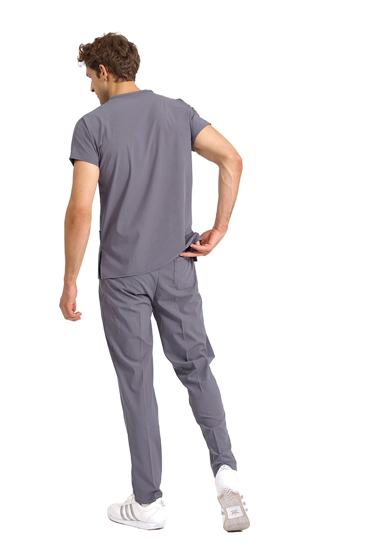 Füme Likralı Doktor Ve Hemşire Forması Unisex Cerrahi Takım