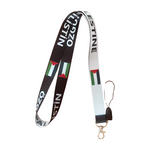 Resmi Galeri görüntüleyiciye yükleyin, Filistin Bayrağı Boyun Askı ipi Ve Telefon Askısı (Kartlık Ücretsiz)