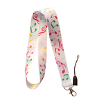 Resmi Galeri görüntüleyiciye yükleyin, Nota 3 Desenli Boyun Askı ipi Ve Telefon Askısı (Kartlık Ücretsiz)