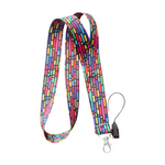 Resmi Galeri görüntüleyiciye yükleyin, Renkli Kesik Cizgiler Boyun Askı ipi Ve Telefon Askısı (Kartlık Ücretsiz)