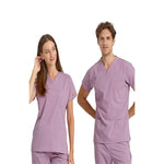 Resmi Galeri görüntüleyiciye yükleyin, SCRUBLE FLEX | TEK ÜST Likralı Unisex Cerrahi Forma Lila