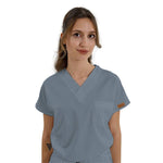 Resmi Galeri görüntüleyiciye yükleyin, SCRUBLE FLEX | TEK ÜST Likralı Unisex Cerrahi Forma Heritage Mavi