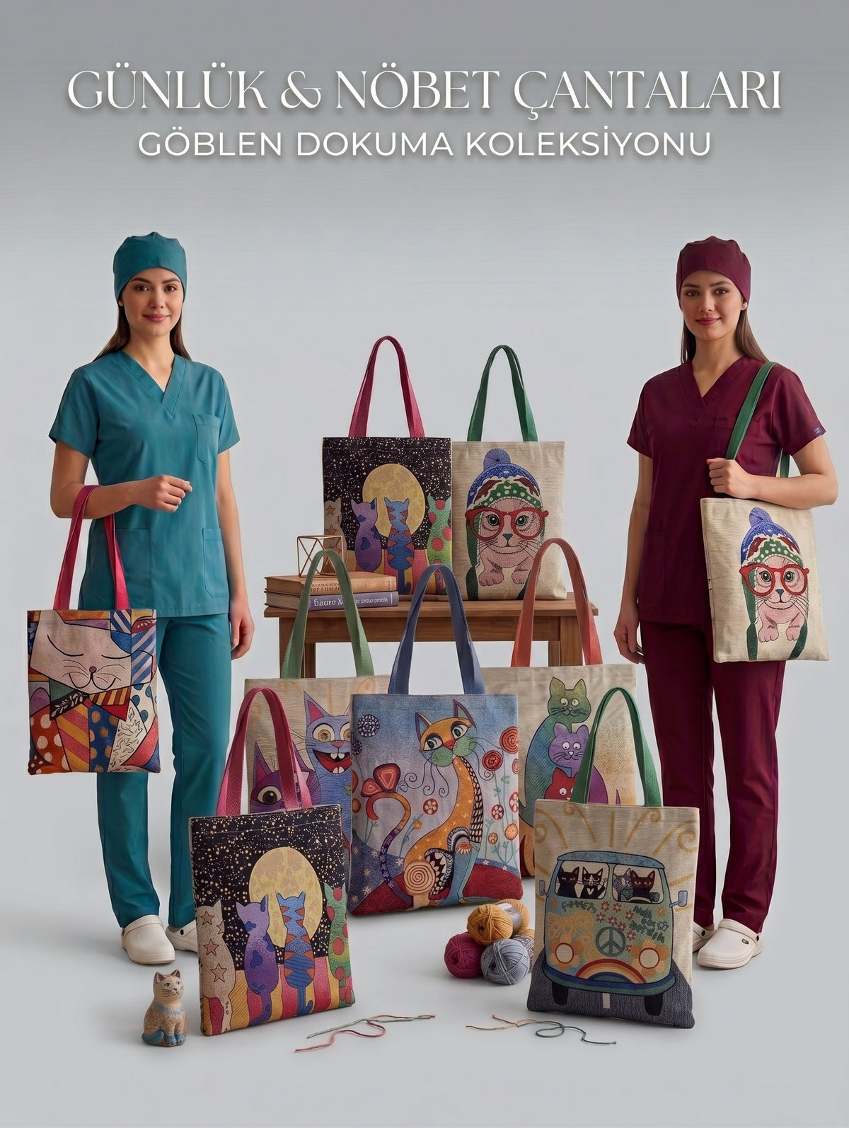 GÜNLÜK & NÖBET ÇANTALARI GÖBLEN DOKUMA KOLEKSİYONU