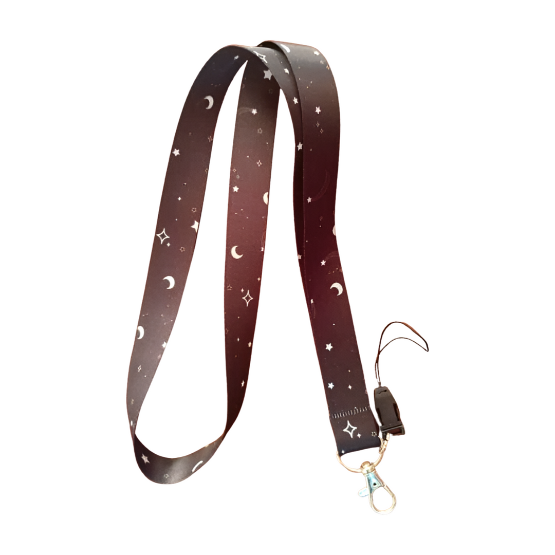 Ay ve Yıldız Boyun Askı ipi Ve Telefon Askısı (Kartlık Ücretsiz)