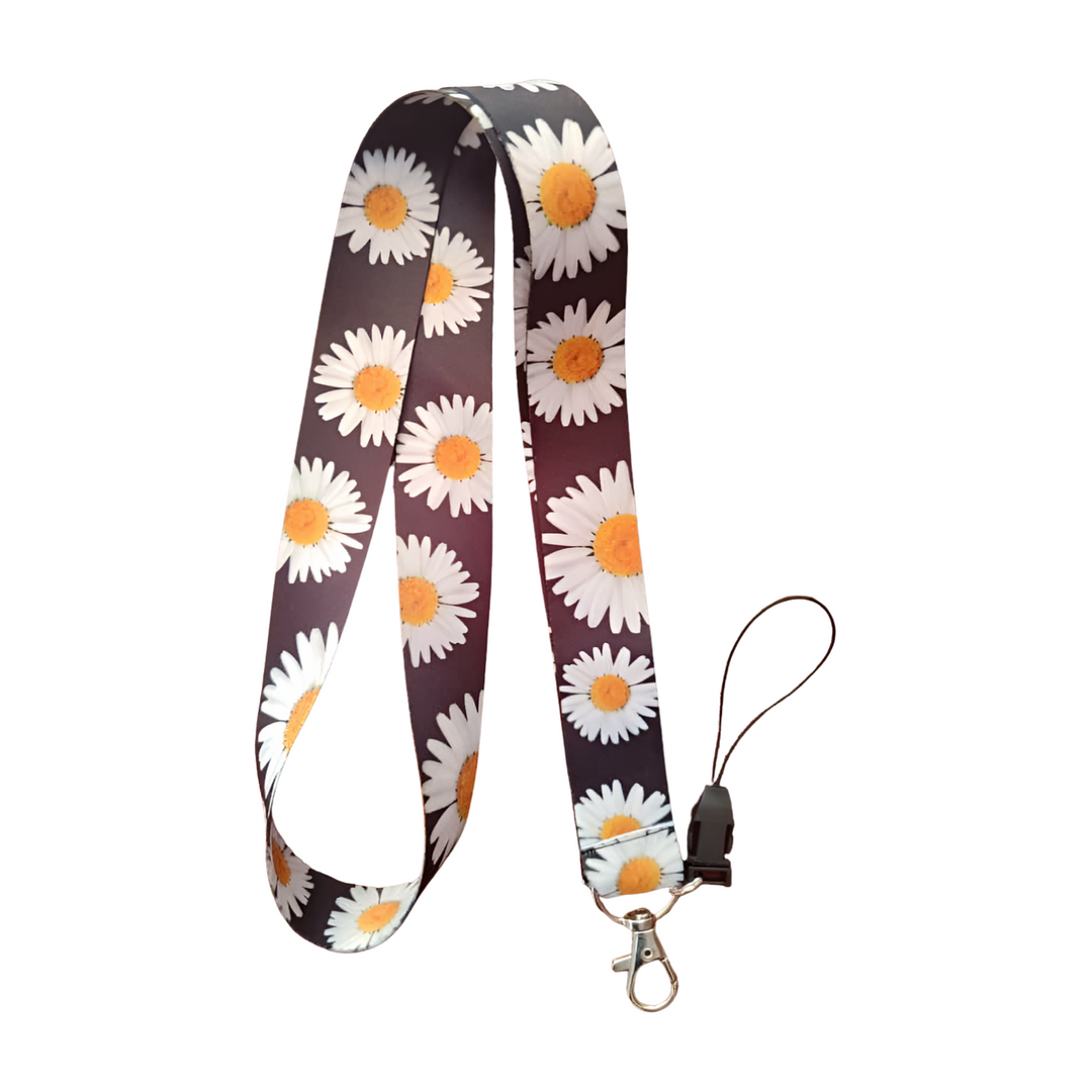 Papatya Boyun Askı ipi Ve Telefon Askısı (Kartlık Ücretsiz)