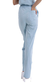MEDİNİLLA TEK ALT Çift Yön Likralı Kadın Cerrahi Pantolon Bebe Mavisi
