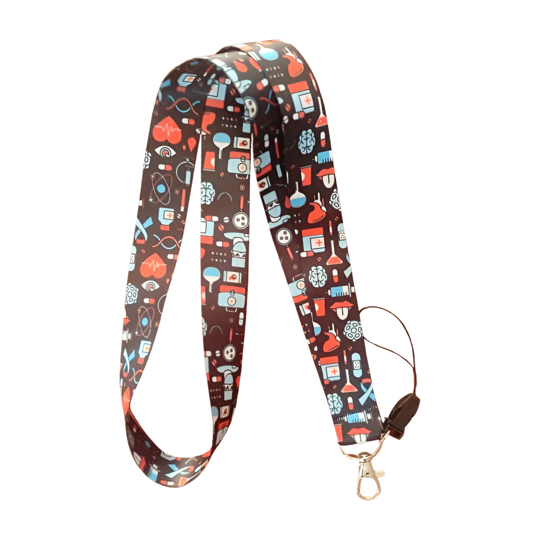 Hastane Doktor Hemsire 2 Boyun Askı ipi Ve Telefon Askısı (Kartlık Ücretsiz)