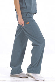 MEDİNİLLA TEK ALT Çift Yön Likralı Kadın Cerrahi Pantolon Goblin Mavi