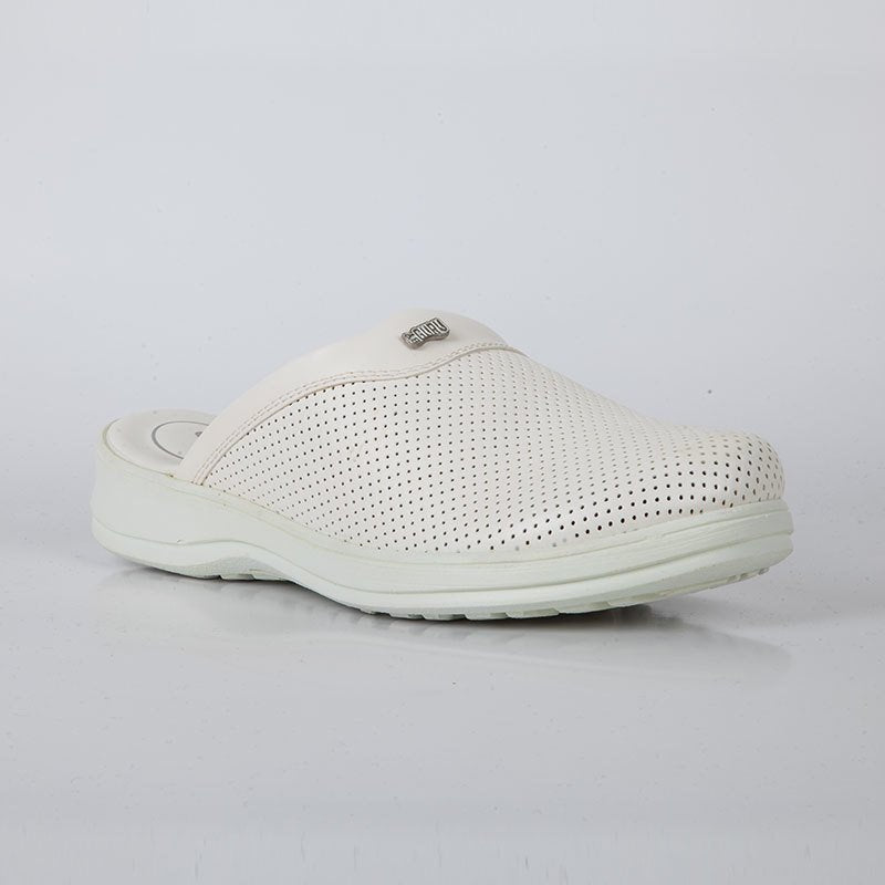 Sabo Klasik Terlik Beyaz Deri