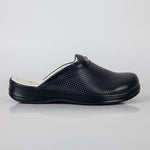 Resmi Galeri görüntüleyiciye yükleyin, Sabo Klasik Terlik Lacivert Deri