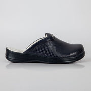 Sabo Klasik Terlik Lacivert Deri