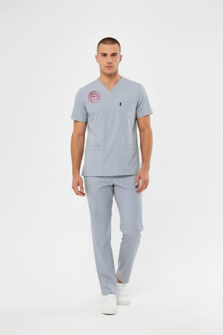 Neutral Gray Teknik Hizmetler Forması | Sağlık Bakanlığı Uyumlu-Neutral Gray
