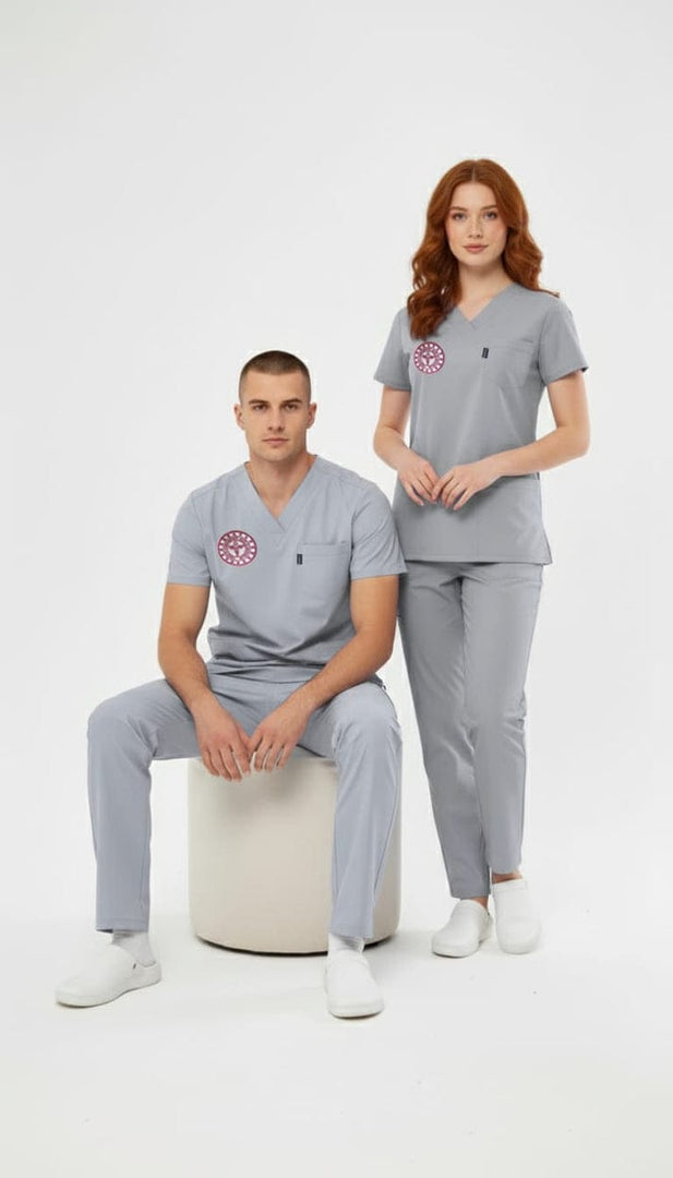 Neutral Gray Teknik Hizmetler Forması | Sağlık Bakanlığı Uyumlu-Neutral Gray