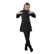 Tesettür Panda Flex Likralı Cerrahi Takım Siyah