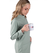 Tesettür Panda Flex Likralı Cerrahi Takım Çağla Yeşili